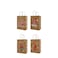 Rustic Cheer Kraft Bags Asst. Small 16x8x22cm 8Pcs/Pk