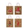 Rustic Cheer Kraft Bags Asst. Medium 22x11x27cm 6Pcs/Pk