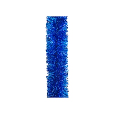 Thick Tinsel Garland Blue 12x200cm