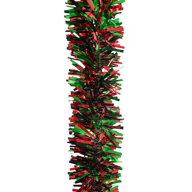 Tinsel Garland Red/Green 11x200cm