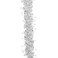Tinsel Garland with Snowflake White/Silver 7x200cm