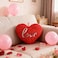 Red Love Cushion 40cm &ndash; Extra Large Heart Pillow for Bold Romantic Statement &amp; Gifting