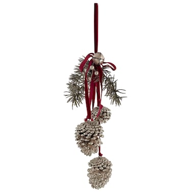 Hanging Pinecones Champagne Gold 50cm