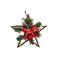 Hanging Rattan Star Red 30x11x30cm