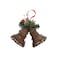 Hanging Rattan Bells Red 21x11x20cm