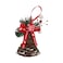 Hanging Rattan Bell Red 10x10x20cm