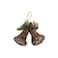 Hanging Rattan Bells Gold 21x11x20cm