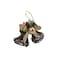 Hanging Rattan Bells Gold 21x11x20cm