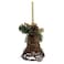 Hanging Rattan Bell Gold 10x10x20cm