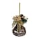 Hanging Rattan Bell Gold 10x10x20cm