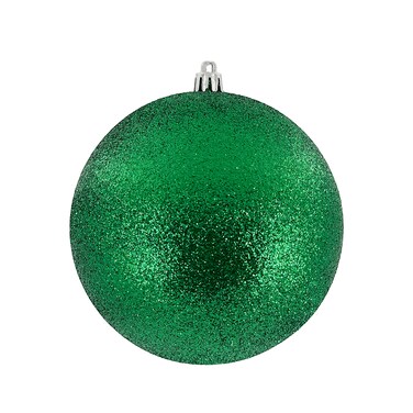 Baubles Glitter Green 12cm 2Pcs/PVC Box
