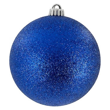 Bauble Glitter Blue 15cm 1Pc/PVC Box