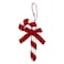 Hanging Candy Cane Red/White 17cm 2Pcs/Pk