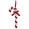 Hanging Candy Cane Red/White 31cm