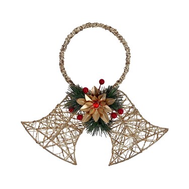 Hanging Bells Gold 35x6.5x32cm