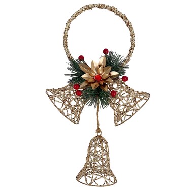 Hanging Bells Gold 25x10x40cm