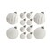 Designer Baubles Gift Set White 4 &amp; 8cm Mixed 20Pcs/Box