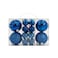 Designer Baubles Gift Set Blue 4 &amp; 8cm Mixed 20Pcs/Box