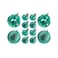Designer Baubles Gift Set Turquoise 4 &amp; 8cm Mixed 20Pcs/Box