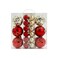 Designer Baubles Gift Set Red/Gold 4 &amp; 8cm Mixed 30Pcs/Box