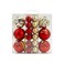 Designer Baubles Gift Set Red/Gold 4 &amp; 8cm Mixed 30Pcs/Box