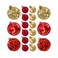 Designer Baubles Gift Set Red/Gold 4 &amp; 8cm Mixed 30Pcs/Box