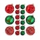 Designer Baubles Gift SetRed/Green 4 &amp; 8cm Mixed 30Pcs/Box