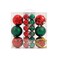 Designer Baubles Gift SetRed/Green 4 &amp; 8cm Mixed 30Pcs/Box