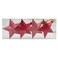 Hanging Stars Red 8cm 4Pcs/Box