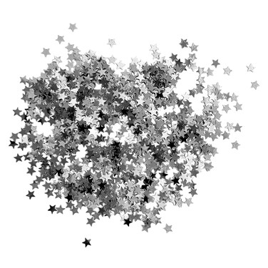 Foil Star Confetti Silver 2 Oz/Bag