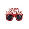 Happy New Year Glasses Pack of 1, Assorted colors.