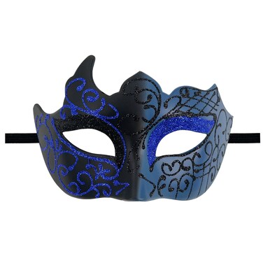 Plastic Eye Mask Blue Adult Size