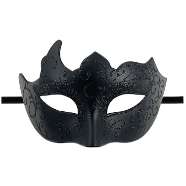 Plastic Eye Mask Black Adult Size