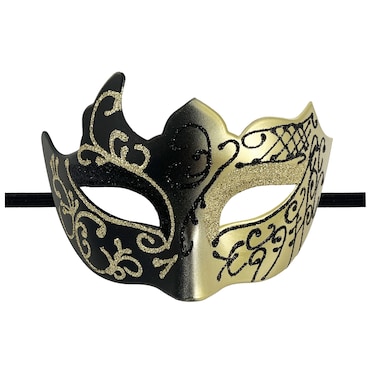 Plastic Eye Mask Gold Adult Size