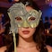 Deluxe Eye Mask with Stick Gold