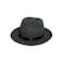 1920s Fedora Hat Black