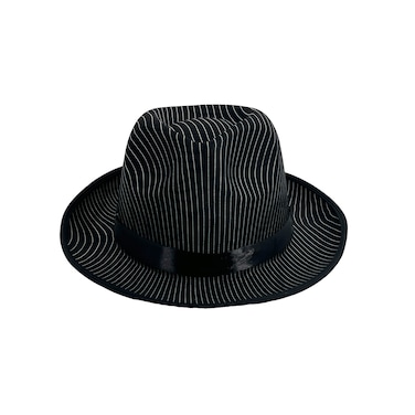 1920s Fedora Hat Black