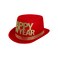 Happy New Year Top Hat Red/Gold