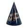 New Year Cone Hats 6.5'' Assorted Colours 6Pcs/Pk