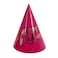 New Year Cone Hats 6.5'' Assorted Colours 6Pcs/Pk