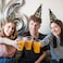 New Year Cone Hats 9'' Assorted 6Pcs/Pk