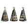 New Year Cone Hats 9'' Assorted 6Pcs/Pk