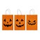 Jack-O-Lantern Gift Bags Asst. 15x.8x21cm 8Pcs/Pk
