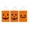 Jack-O-Lantern Gift Bags Asst. 15x.8x21cm 8Pcs/Pk