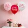 12-Pack 12" Assorted 'LOVE' Printed Balloons &ndash; Multicolor Romantic Balloons for Valentine&rsquo;s &amp; Parties