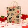 6-Pack Medium Valentine Kraft Gift Bags &ndash; 21x11x27cm Assorted Romantic Paper Bags for Gifts &amp; Treats
