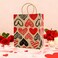 6-Pack Medium Valentine Kraft Gift Bags &ndash; 21x11x27cm Assorted Romantic Paper Bags for Gifts &amp; Treats