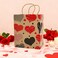 6-Pack Medium Valentine Kraft Gift Bags &ndash; 21x11x27cm Assorted Romantic Paper Bags for Gifts &amp; Treats