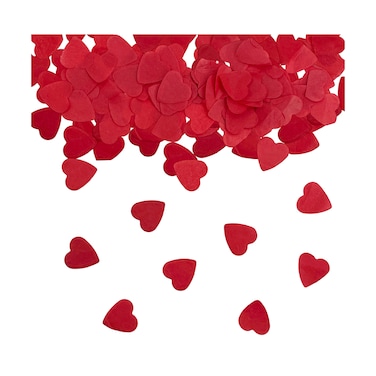 30g Red Heart Shape Confetti &ndash; Romantic Valentine&rsquo;s &amp; Wedding Table Scatter for Decor, Balloons &amp; Photos