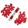 2-Pack 30cm Valentine Party Confetti Streamers &ndash; Red &amp; Pink Crepe Paper for Tossing &amp; Decor